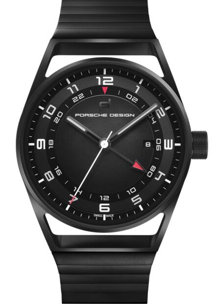 Review Porsche Design 4046901418229 1919 GLOBETIMER ALL BLACK watch for sale - Click Image to Close